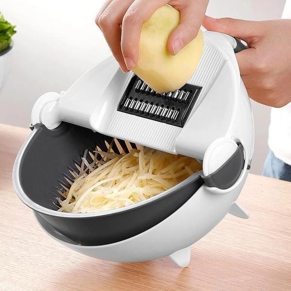 2161 10 in 1 Multifunctional Vegetable Fruits Cutter/Slicer Shredder with Rotating Drain Basket - SkyShopy 2161 10 in 1 Multifunctional Vegetable Fruits Cutter/Slicer Shredder with Rotating Drain Basket - SkyShopy